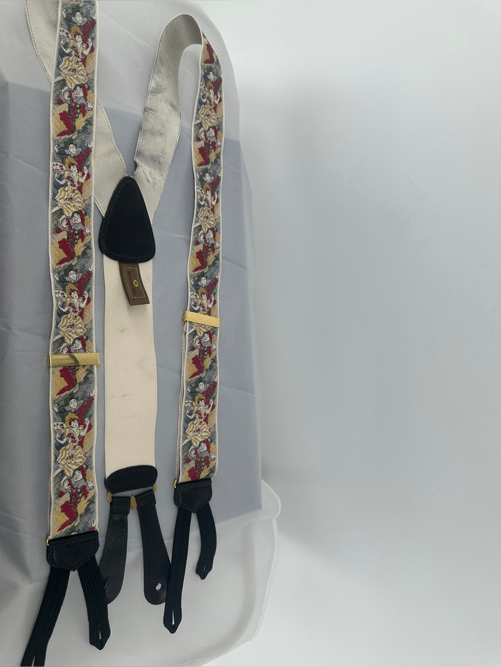 Vintage TRAFALGAR Limited Edition Silk Suspenders Braces